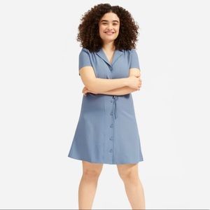 The Japanese GoWeave Notch Shirtdress